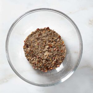 Jerk seasoning ingredients in a bowl.