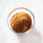 Brown sugar steak rub in a bowl.