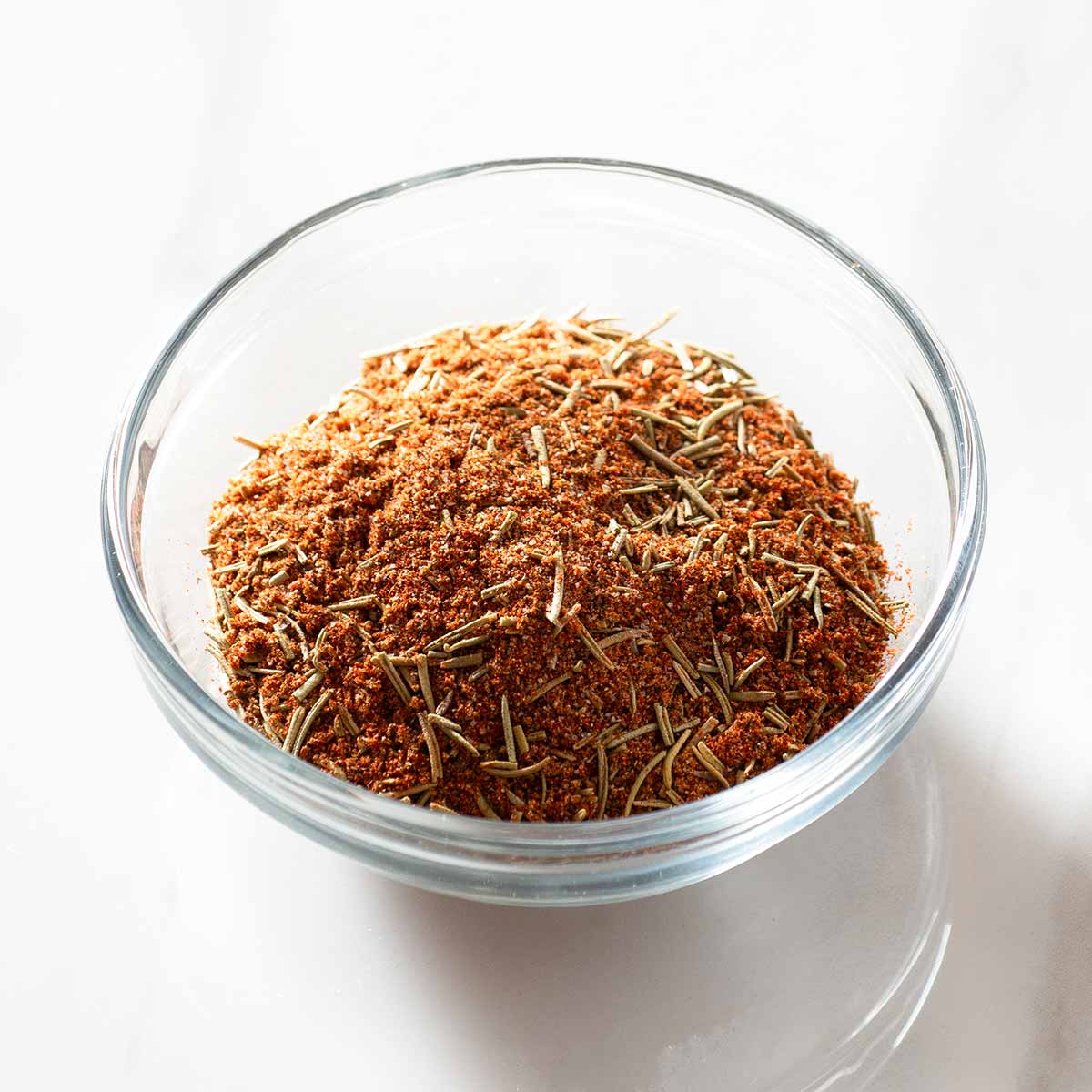 Turkey breast dry rub in a bowl.
